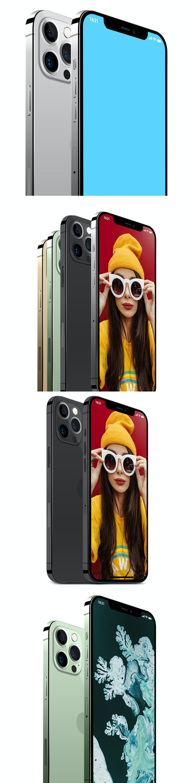 iPhone 12 Pro 分成PSD手机样机（PSD）