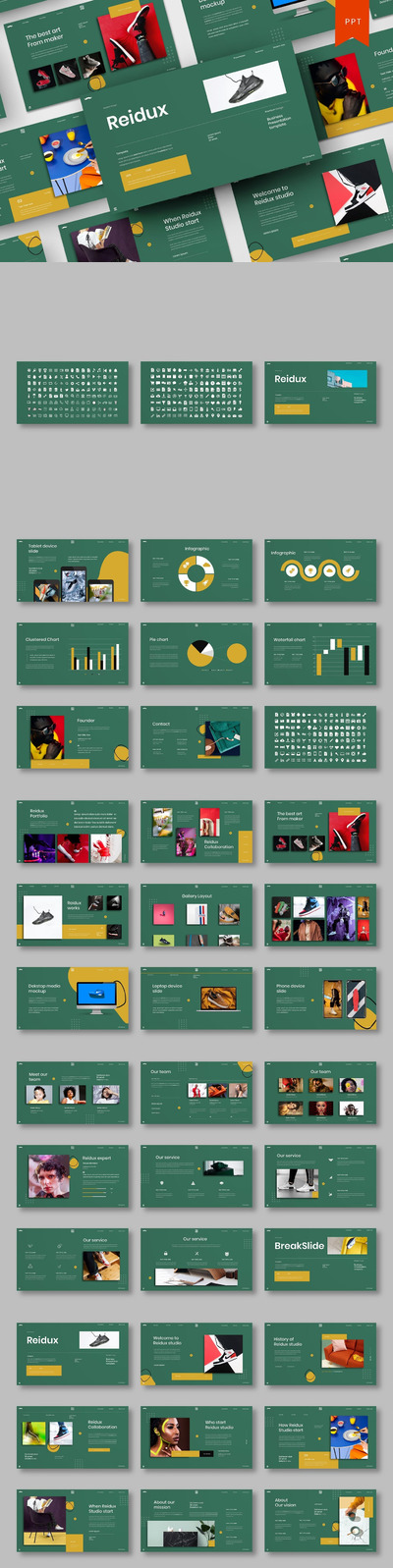 时尚高端简约专业的高品质多用途powerpoint幻灯片演示模板（pptx）