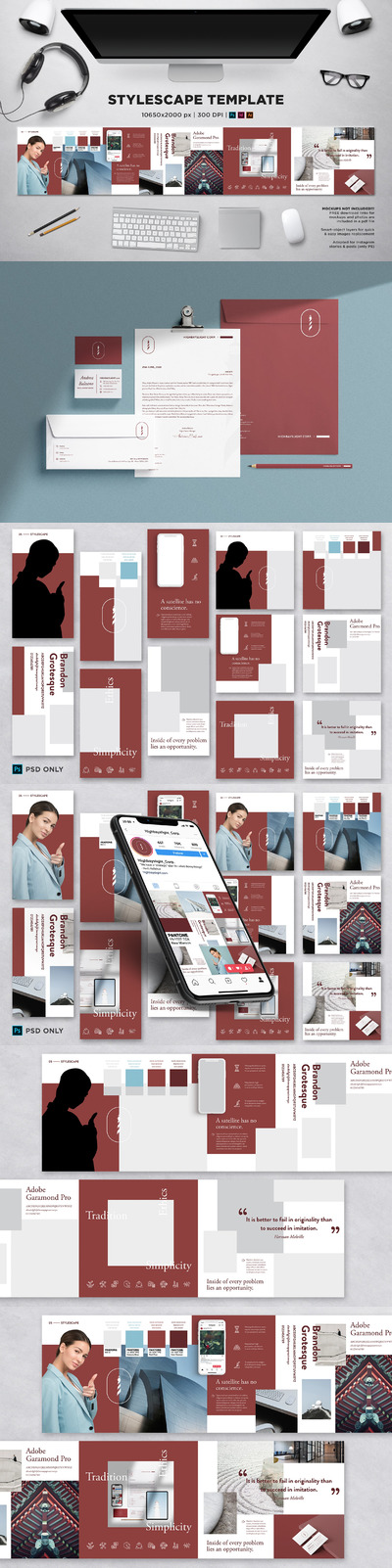 Stylescape/情绪板品牌VI设计模板v5