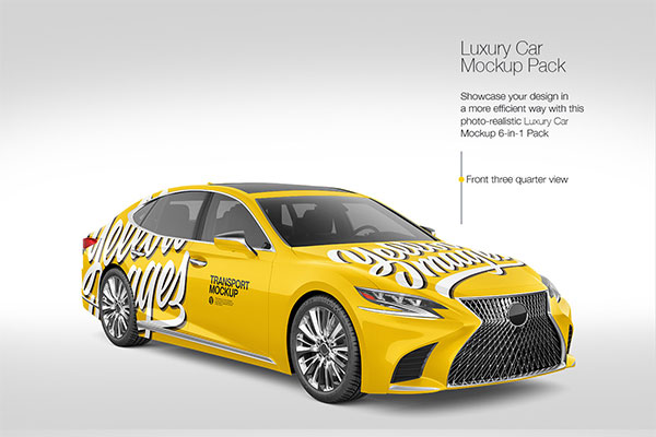 雷克萨斯LS500豪华汽车外观设计样机素材