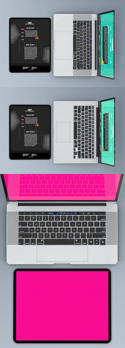 响应式网站电脑样机（PSD）