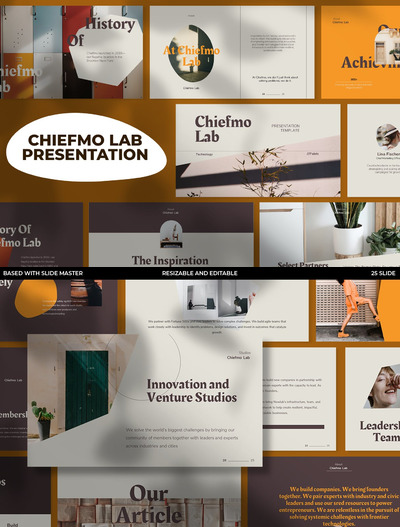 时尚高端简约欧式风格的powerpoint幻灯片演示模板（pptx）