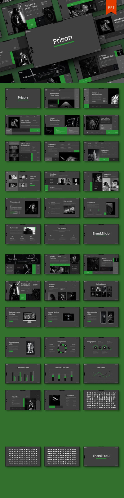 时尚简约高端优雅清新的多用途powerpoint幻灯片演示模板（pptx）