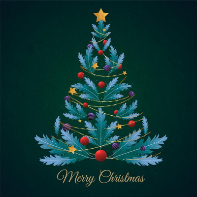圣诞树平面设计素材