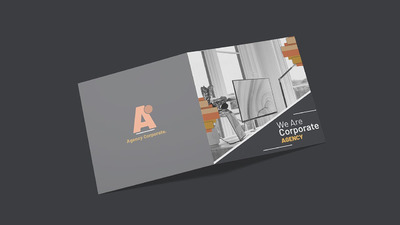 优雅的方形画册设计样机（PSD）