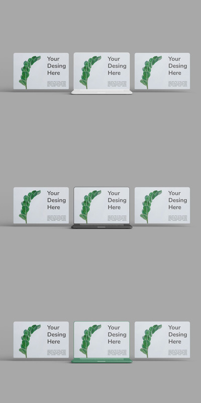 笔记本电脑屏幕模型样机（PSD）