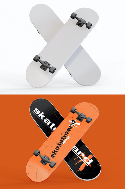 两个滑板设计样机（PSD）