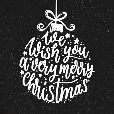 圣诞快乐字母概念背景