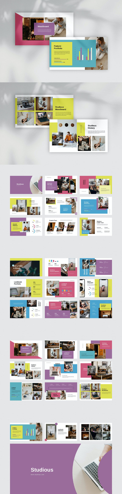 学习-工作区PPT模板（PPTX）