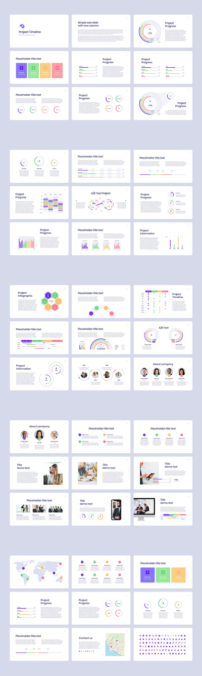 项目时间线介绍PPT模板（PPTX）