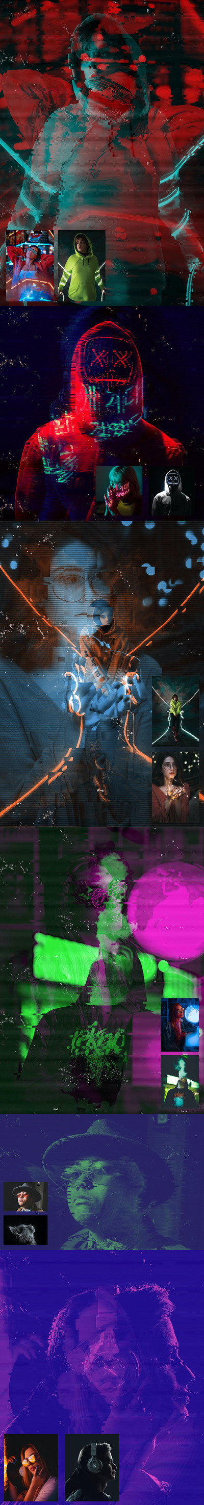 闪光双色曝光PS动作（ATN,PAT）