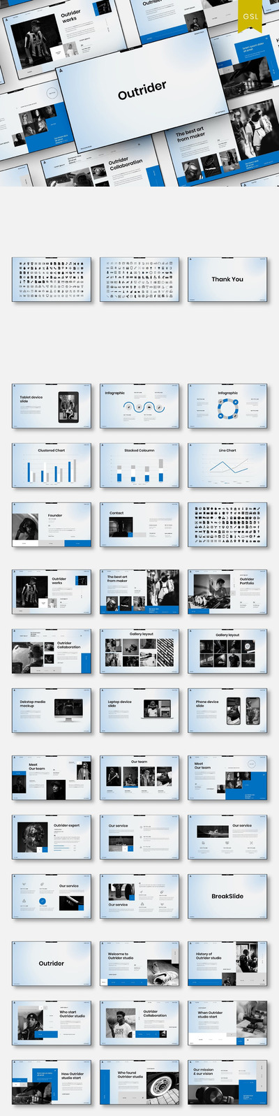 时尚高端简约商业商务质感powerpoint幻灯片演示模板（pptx）