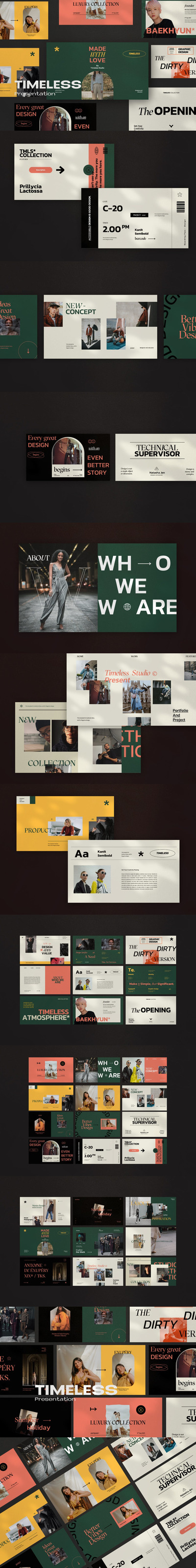 时尚高端城市潮流风格的多用途powerpoint幻灯片演示模板（pptx）