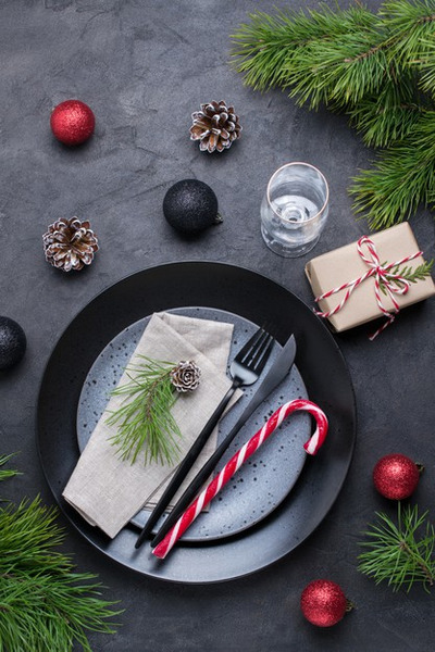 圣诞节晚餐桌背景素材[JPG]