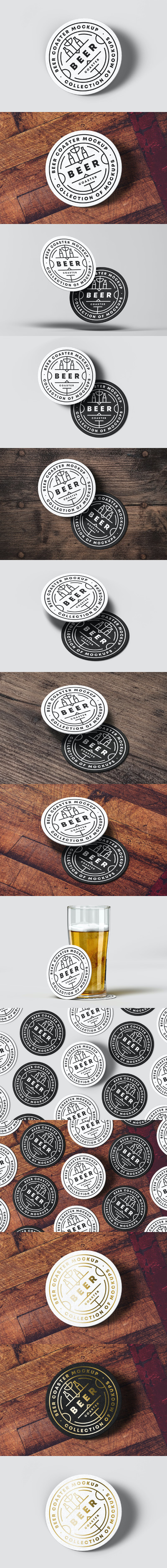啤酒杯垫模型样机（PSD）