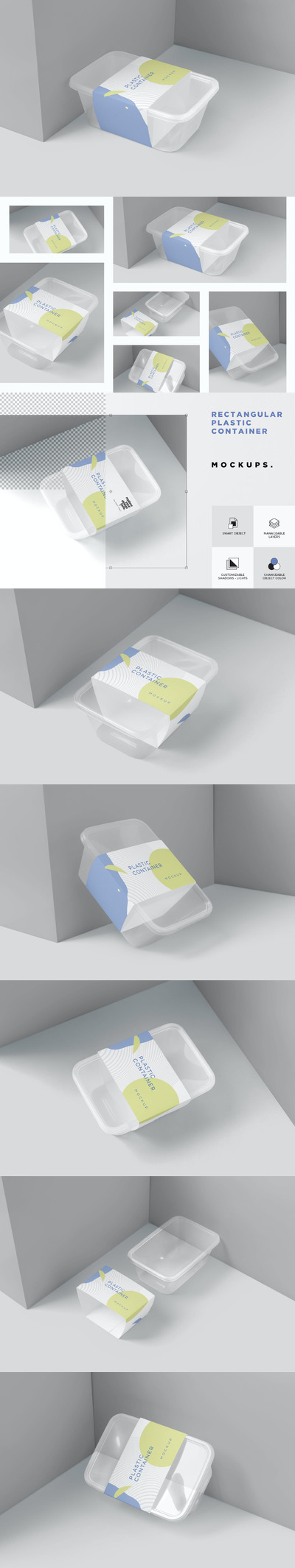 视频外卖包装设计VI样机展示模型mockups