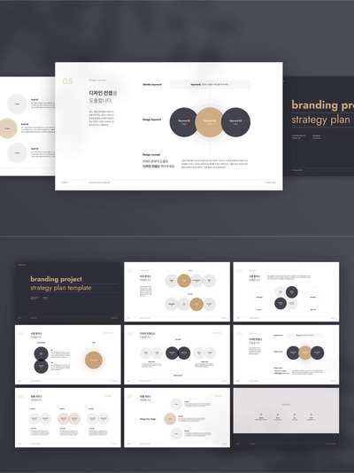 时尚高端简约多用途的高品质品牌手册VI设计模板