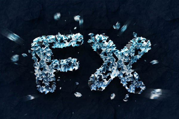 冻结冰晶效果ps文字特效动作