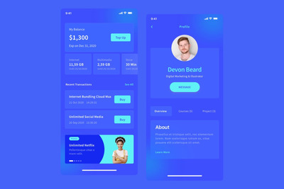 移动提供商APP UI模板（FIG,SKETCH）