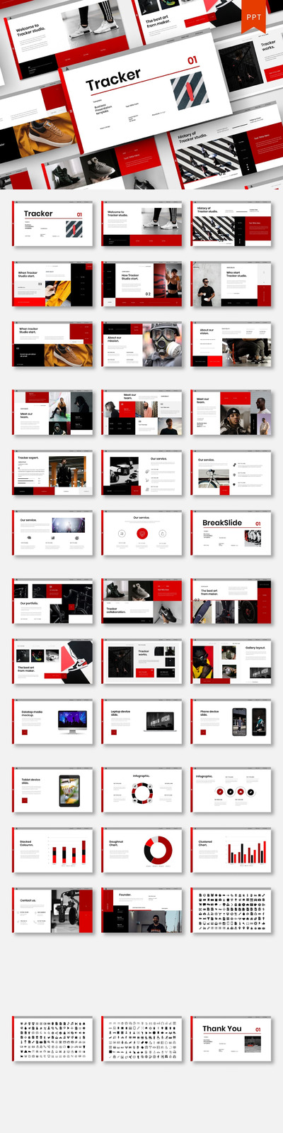 高品质多用途时尚高端简约powerpoint幻灯片演示模板（pptx）