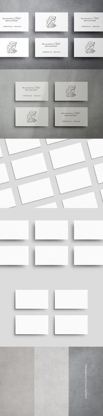 玛塔名片模型场景样机（PSD）