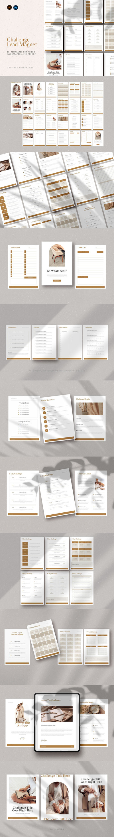 时尚高端简约优雅多用途的工作计划表单表格品牌手册画册宣传册房地产楼书设计模板-AI，EPS，PSD