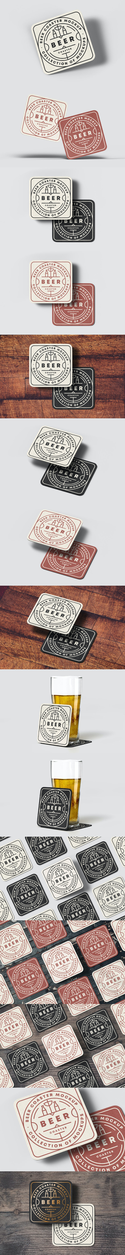 啤酒杯垫模型样机（PSD）