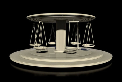 伊甸园里的旋转木马C4D模型下载（OBJ）