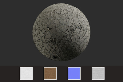 干枯龟裂的地表高清材质贴图下载（JPG）