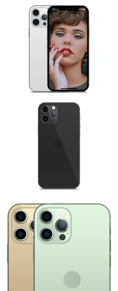 iPhone 12 Pro 分层手机样机（PSD）