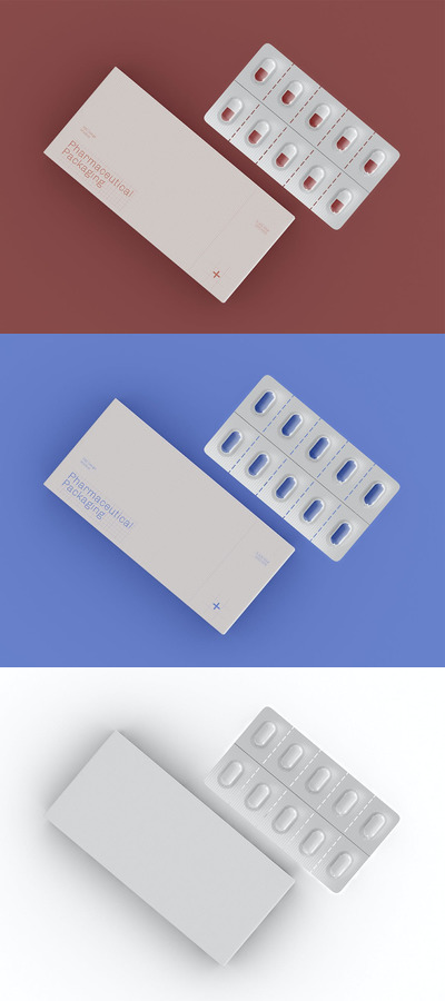 药品包装盒设计样机（PSD）