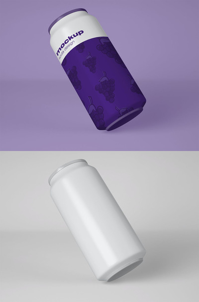 个性苏打水包装设计样机（PSD）