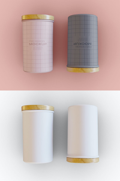 茶叶包装罐子设计样机（PSD）