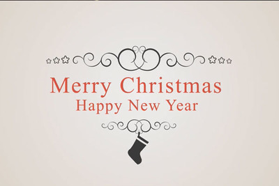 圣诞节/新年徽章Logo演示视频ae素材