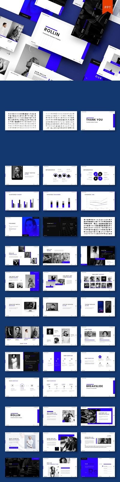 高端专业的高品质商业商务powerpoint幻灯片演示模板（pptx）
