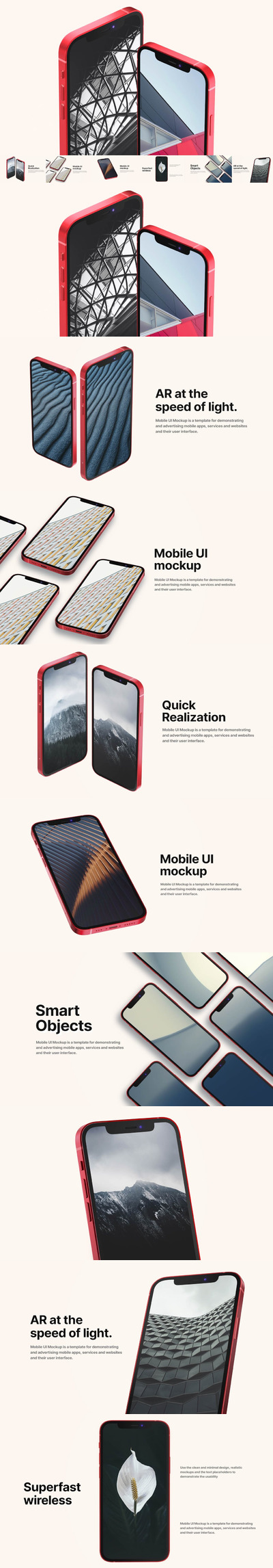 高品质的时尚高端iPhone 12 APP UI样机展示模型mockups