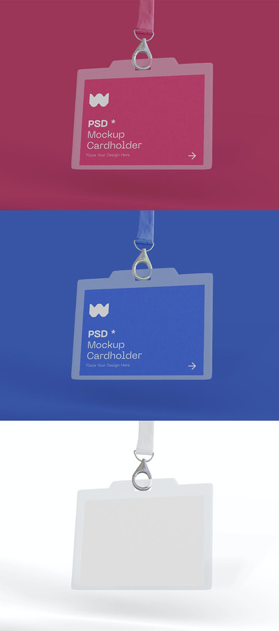 横版工牌设计样机（PSD）