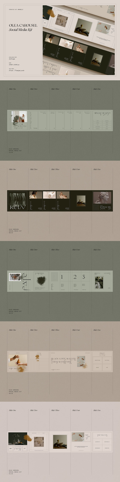 时尚高端专业优雅多用途的社交媒体banner海报设计模板集合