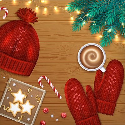 圣诞新年节日贺卡背景