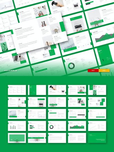 时尚高端简约清新多用途powerpoint幻灯片演示模板（pptx）