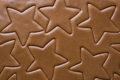 星星曲奇饼图案背景[JPG]