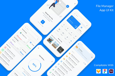 文件管理器应用程序APP UI（FIG,SKETCH,SVG）