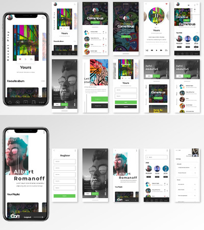 Alto UI套件-音乐播放器应用程序（FIG,SVG）