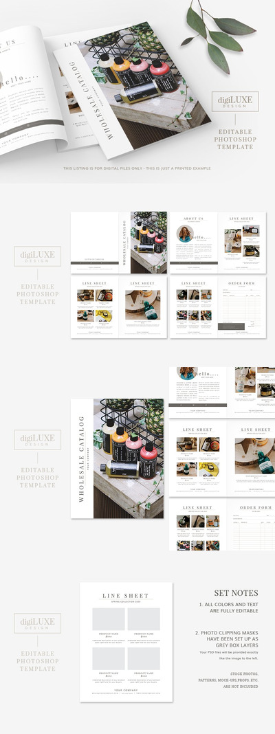 简约设计产品目录模板