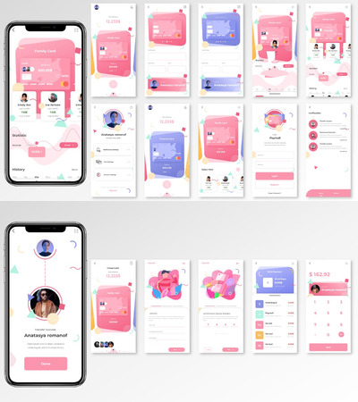 金融电子货币APP UI（SVG,FIG）