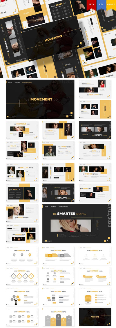 多用途的大数据powerpoint幻灯片演示模板（pptx&keynote）