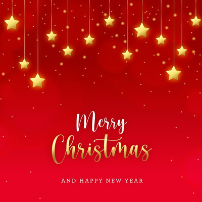 金色的星星贺卡背景