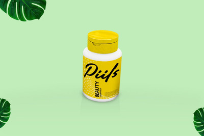 高端塑料瓶模型[PSD]