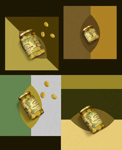 极简主义橄榄罐头模型[PSD]