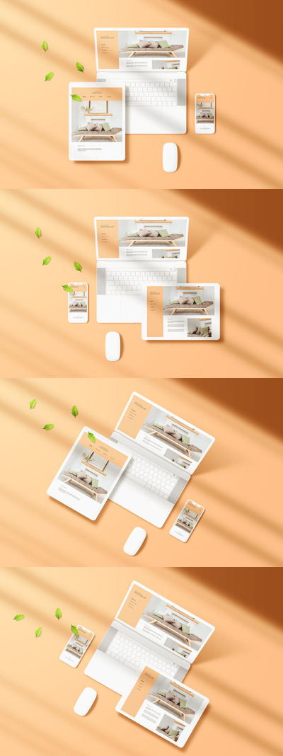 高端电脑设备产品样机[PSD]